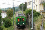 Chemins de fer du Jura CJ  Sonderzug bestehend aus dem BCe 2/4 70 + TT C7 bei Tramelan unterwegs am 19.