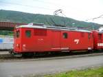 CJ - Gepcktriebwagen De 4/4  411 im Bahnhof von Tavannes am 08.07.2007