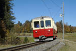 La Traction.
Erinnerung an die 50er Jahre der Chemins de fer du Jura (CJ).
Impressionen vom 23. Oktober 2021 mit dem La Traction ehemals CJ CFe 4/4 601 und Bt 702 von einer herbstlichen Sonderfahrt.
Foto: Walter Ruetsch