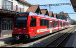 CJ - Be 2/4 675 + B 675 + ABe 2/4  675 im Bahnhof von Saignel�gier am 11.07.2026
