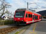 CJ - Triebwagen ABe 2/6  632 in Glovelier am 30.10.2010