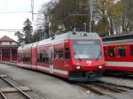 CJ - Triebwagen ABe 2/6 634 in Tramelan am 30.10.2010