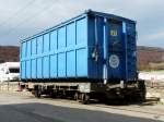 CJ - Containertransportwagen Lb 354 in Glovelier am 30.10.2010