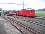 ABe 2/6 und De 4/4 in Le Noirmont am 07.10.04