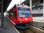 CJ - Triebwagen ABe 2/6 632 in La Chaux de Fonds am 09.07.2016