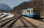 Der SSIF ABe 6/6 34  Piemonte  verlässt als Regionalzug 750 Re in Richgung Domodossola.