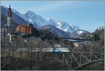 Ein SSIF ABe 12/16 (ABe/P/Be/Be) Treno Panoramico erreicht auf seiner Fahrt nach Domodossola Intragna.
11. März 2016