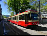 FB - Be 4/4  52 an der Spitze eines Zuges der nicht mehr so wollte wie er sollte in der Endstation in Zürich Stadlhofen am 27.04.2024