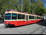 FB - Be 4/4  52 am Schluss eines Zuges der nicht mehr so wollte wie er sollte in der Endstation in Zürich Stadlhofen am 27.04.2024
