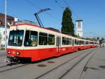 FB - Triebwagenzug nach Forch mit den Be 4/4 51 und Be 4/4 54 und Be 4/4 52 bei der Haltestelle Balgrist am 08.05.2008