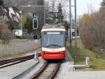 FB - Triebwagen Be 4/6 64 + Be 4/6 beim Verlassen des Bahnhofs von Esslingen am 14.03.2009