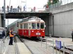 Forchbahn - 100 Jahr Feier .. Oldtimer Triebwagen Be 4/4 10 bei der einfahrt in den Bahnhof Forch am 02.09.2012