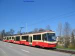 Forchbahn Be 4/6 vor der Einfahrt des Bahnhofs Esslingen am 26.Mrz 07 