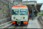 Be 4/8 41  Collina d'Oro  der Lugano-Ponte-Tresa-Bahn (Ferrovia Lugano–Ponte Tresa/Ferrovie Luganesi (FLP) | S-Bahn Tessin) ist im Bahnhof Lugano FLP (CH) auf Gleis 13 abgestellt.
[20.9.2019 | 14:43 Uhr]
