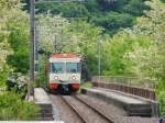 FLP - Regio nach Ponte Tresa mit dem Triebwagen Be 4/12 24 bei der Autobahnbrcke bei Bioggio Molinazzo am 13.05.2009