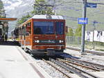 Einfahrt Gornergrat Bahn 3053 in die Station Riffelalp am 27.