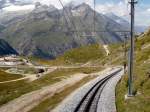 Gornergratbahn zwischen Riffelberg und Riffelalp.