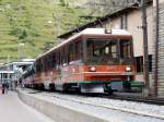 Triebwagen 3054 und 3052 in Zermatt. 10.08.07