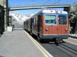 Triebwagen 3044 an der Endhaltestelle Gornergrat. 31.07.07