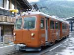 GGB - Triebwagen Be 4/4 3061 im Bahnhof von Zermatt am 14.08.2015