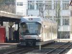 AAR - Triebwagen Be 4/8  28 im Bahnhof von Aarau am 24.02.2008