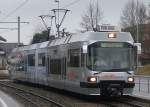 AAR - Triebwagen Be 4/8 32  unterwegs in Suhr als Regio nach Schftland am 07.02.2009