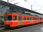 AAR - Triebwagen Be 4/4 21 in Menziken am 07.02.2009