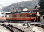 AAR - Regio nach Aarau mit dem Steuerwagen Bt 72 und dem Triebwagen Be 4/4 24 im Bahnhof von Schftland am 09.04.2009