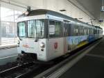 AAR - Steuerwagen Bt 75 in der Bahnhofsahalle von Menziken am 09.04.2009