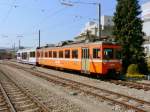 AAR - Triebwagen Be 4/4  15 mit Steuerwagen ABt 62 in Schftland am 17.04.2011