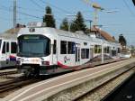 AAR - Treibwagen ABe 4/8 29 im Bahnhof von Schftland am 17.04.2011