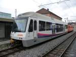 AAR - Steuerwagen ABt 60 mit Triebwagen Be 4/4  15 im Bahnhof Aarau am 02.02.2013