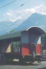 Chemin de fer Aigle–Ollon–Monthey–Champéry_(AOMC)_DL 41 für Gepäck, Ski etc...der Reisenden._06-09-1976