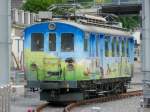 TPC / ASD - Triebwagen BDe 4/4  1 im Bahnhofsareal von Aigel am 01.09.2008