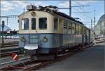 Historischer Triebwagen der Aigle–Sépey–Diablerets-Bahn (A.S.D.) BCFe 4/4 1. Aigle, August 2014. 