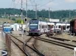 BD WM - Triebwagen ABe 4/8 5008 und ABe 4/8 unterwegs in Bremgarten West am 23.05.2011