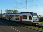 BD - Schnappschuss vom Triebwagen ABe 4/8 5014 unterwegs ohne A-Welle bei Wieden-Heinrti am 22.09.2011