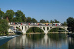 ABe 4/8 5008 und ABe 4/8 5009 befinden sich am 12.09.2016 in Bremgarten.