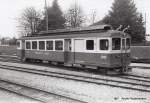 asm Seeland - Triebwagen BDe 4/4  6 in Täuffelen am 14.03.1973  ..