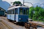 Der Be 2/3 17 der Schweizer Privatbahn Bex-Villars-Bretaye wirkte nicht besonders fahrbereit.