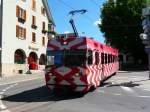 FW - Triebwagen Be 4/4 11 und Steuerwagen Bt 113 unterwegs als Regio in der Stadt Frauenfeld am 28.08.2011