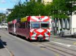 FW - Steuerwagen Bt 114 und Triebwagen Be 4/4 13 unterwegs in der Stadt Frauenfeld am 28.08.2011