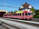 FW - Steuerwagen Bt 114 mit Triebwagen Be 4/4 16 im Depotareal in Will am 08.05.2013