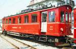 Triebwagen Be 4/4  201 im Bahnhofsareal von Wil im Mai 1985 ..