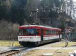 MIB / KWO - Triebwagen Be 4/4  8 unterwegs in Innerkirchen am 23.03.2013