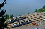 Bahnhof Glion der Schweizer Privatbahn Montreux-Glion.