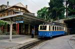 ET 205 der Zahnradbahn Montreux-Glion im Bahnhof von Glion.