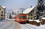 Zug der früheren Schweizer Privatbahn SGA (vorn BDeh 4/4 Nr.12).