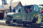 WB - G 3/3 5 am 09.05.1993 in Bad Bubendorf - Dampflok G.THOMMEN - SLM - Baujahr 1902 - Gewicht 15,00t - Wasser 1,70m - Kohle 0,80t - LP 5,88m - zulssige Geschwindigkeit km/h 30 - =07.06.1980.