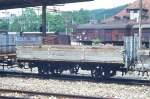 WB - Kklm 306 am 09.05.1993 in Liestal - Niederbordwagen - SIG - Baujahr 1880 - Gewicht 2,30t - Zuladung 5,00t - LP 4,70m - zulssige Geschwindigkeit km/h 50.